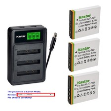 Kastar Battery Triple Charger For Dxg 588v 599v 5c0v 5c1v 5c8v Agfa Optima