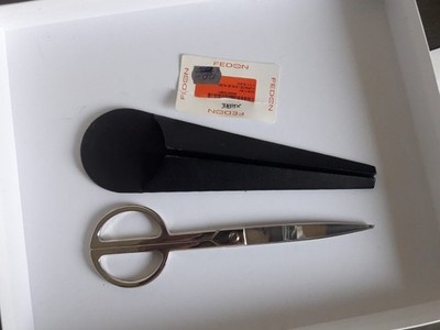 Fedon Italy Papierschere mit Leder Etui