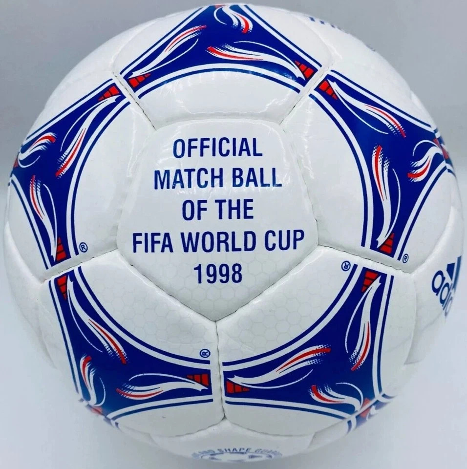 1998 フランスワールドカップ サッカーボール 1998 World Cup TRICOLORE Official Leather Soccer Ball–Size 5 Match