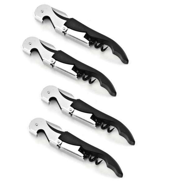 4 X Korkenzieher Sommeliermesser Kellnermesser WeinöFfner Manueller Korkenheber-image