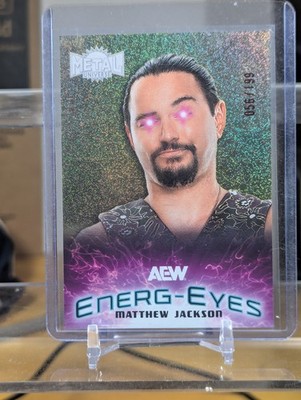 Matthew Jackson Gold  /199 Energ-Eyes #EG-10 2025 SkyBox Metal Universe AEW