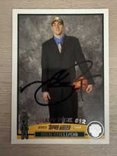 2003 Topps #232 Nick Collison Signed Autographed Rookie Card Seattle Sonics. rookie card picture