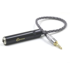 Grey 3.5mm Male to 6.35mm Stereo Female Audio Cable HIFI Jack Adapter Wire Cord