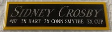 SIDNEY CROSBY PITTSBURGH PENGUINS NAMEPLATE FOR AUTOGRAPHED Signed HOCKEY JERSEY