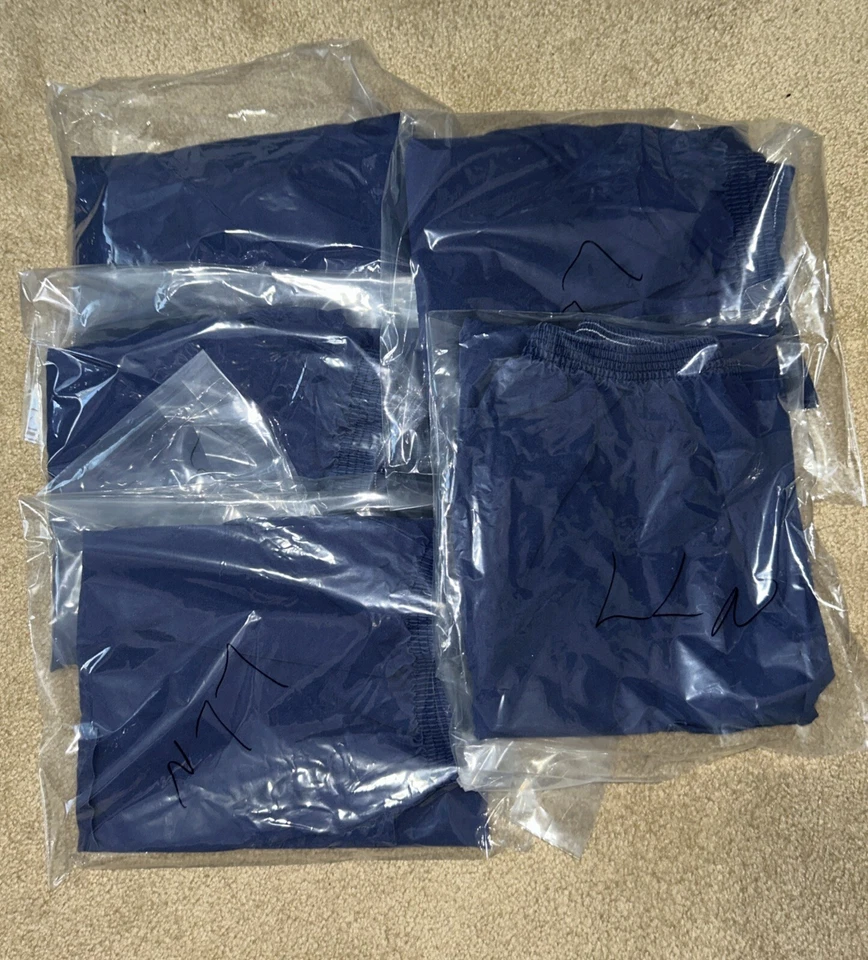 Pantalones Médicos AngelStat Cargo Bolsillo, Azul Marino, Grandes - Largo x 5 Pares Foto 3 de 3