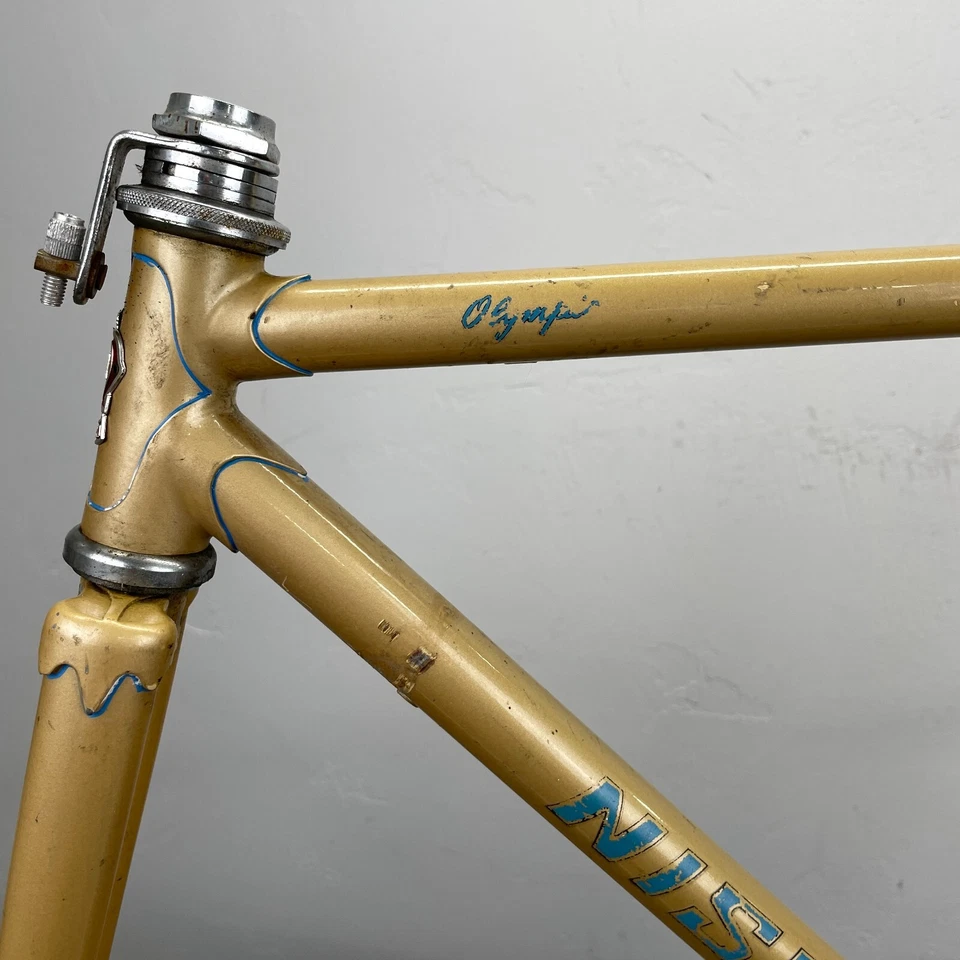 Vintage Nishiki Olympic Frame Set 49 cm Small Japan Steel 126 Lugged 70s 80s - Image 3 of 4