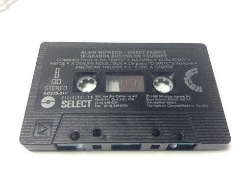 ALAIN MORISOD/SWEET PEOPLE Tape Cassette 16 GRANDS SUCCES EN TOURNEE 1990 Kosmos - Picture 10 of 10