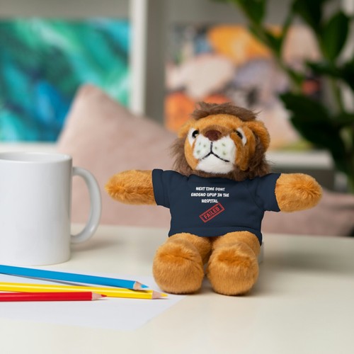 NEXT TIME DONT ENDUP IN THE HOSPITAL THRASH TEES Stuffed Animals with Tee - Picture 4 of 37