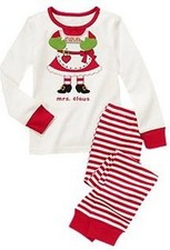 NWT Gymboree 2012 CHRISTMAS Mrs Santa Clause Pajamas/Gymmies/PJ Holiday Girl