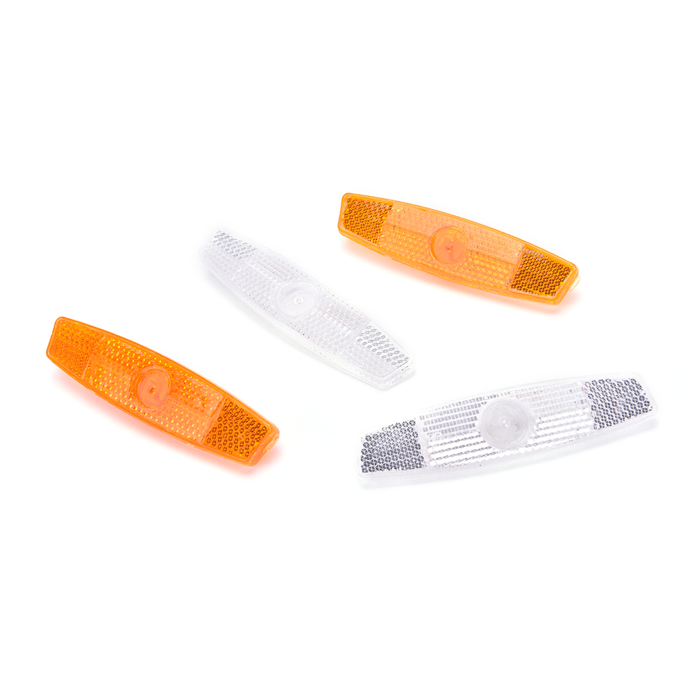 2X Bicycle Bike Wheel Reflector Spoke Reflective Mount Vintage Clip