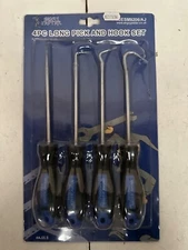 4PC PICK AND HOOK PROBE SET O RING SEAL REMOVER 90 DEGREE WASHERS 258MM LENGTH