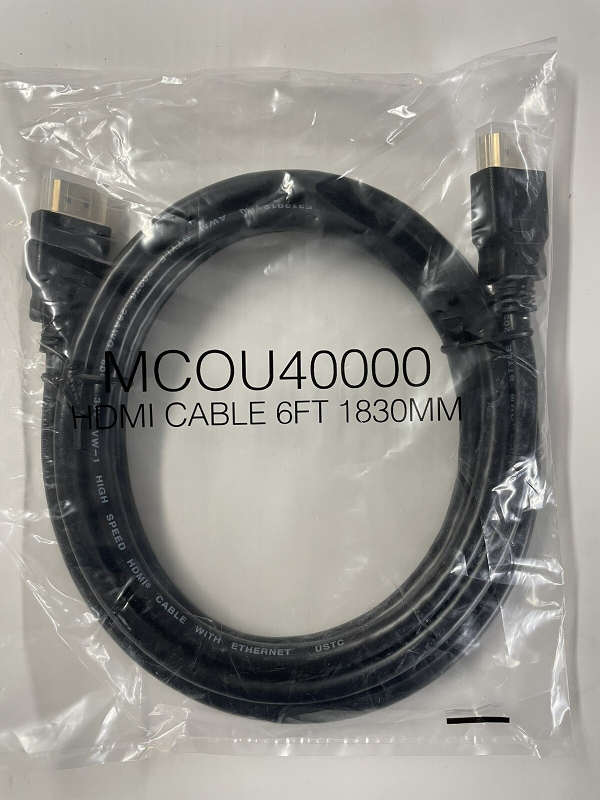 6ft HDMI Cable for 4K Ultra HD High-Speed Streaming-image