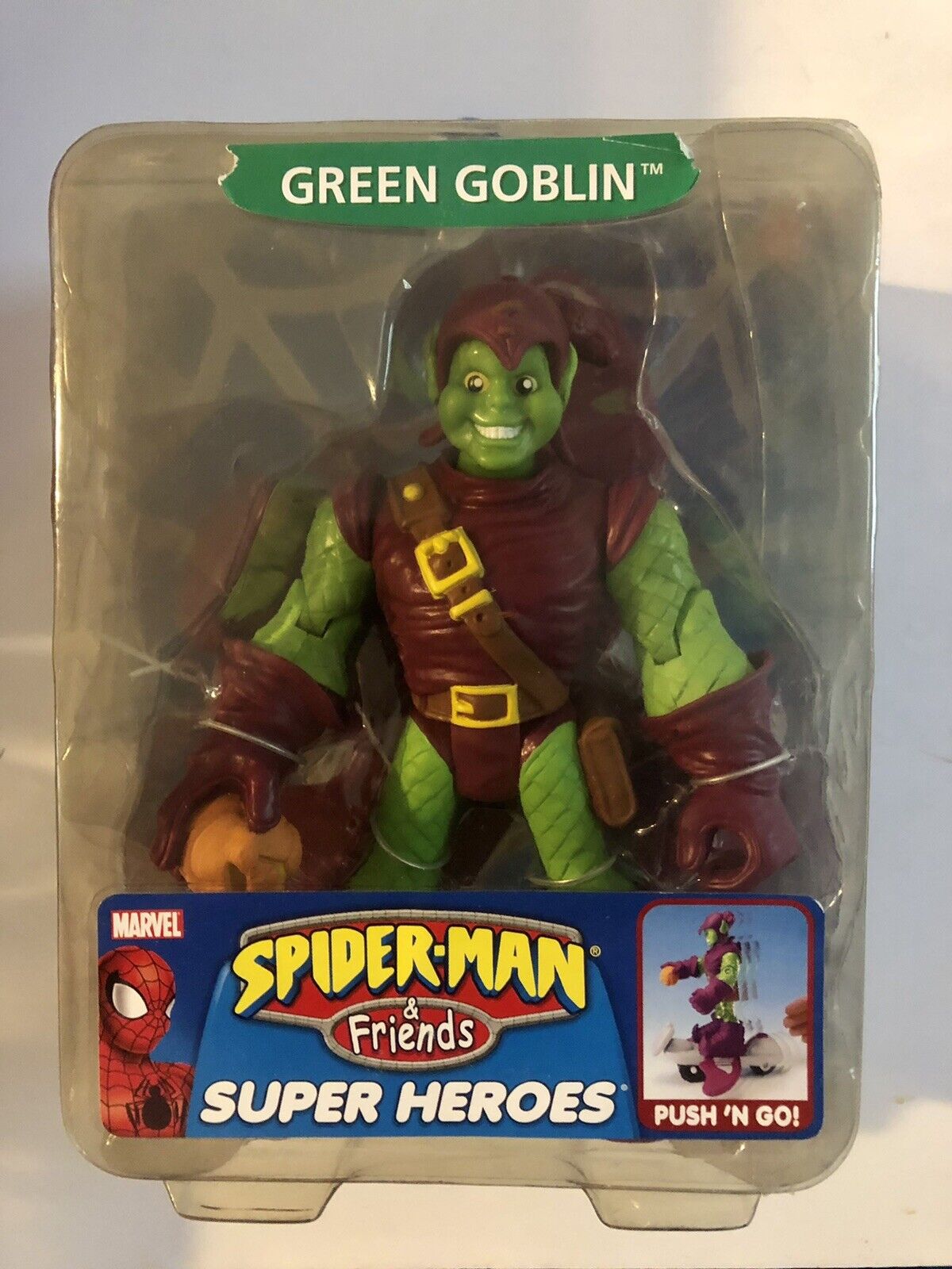 Marvel Spiderman & Friends Green Goblin Figure Toybiz 2005 Rare