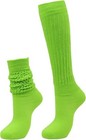 Sexy Neon Lime Slouch Socks Hooters Uniform Workout Soccer USA School Christmas — photo 3