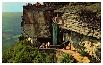 Chattanooga TN Undercliff Terrace & Lover's Leap Rock City Chrome Postcard