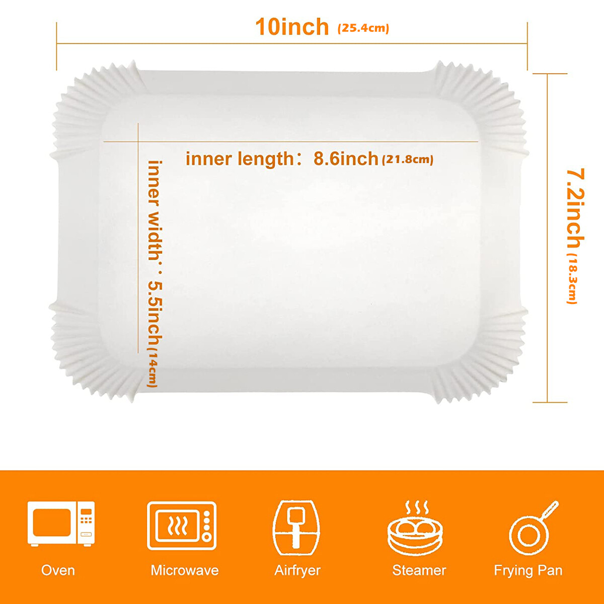 100pcs Air Fryer Paper Non stick Parchment Paper Heat resistant Baking 100pcs-air-fryer-paper-non-stick-parchment-paper-heat-resistant-baking