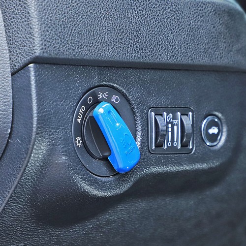Headlight Switch Button Cover Trim for Dodge Durango & Chrysler 300C 2010+ Blue - Picture 7 of 10