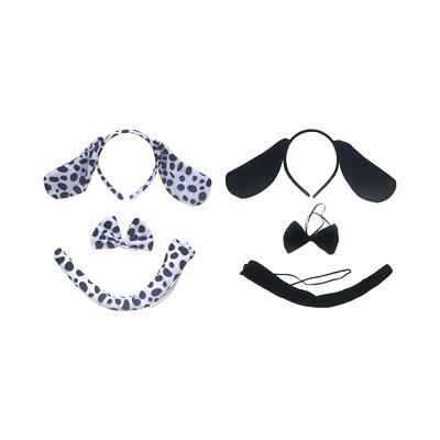 VGMANNTA Hundekostüm Set - Ohren, Schwanz & Nase Für Halloween Party