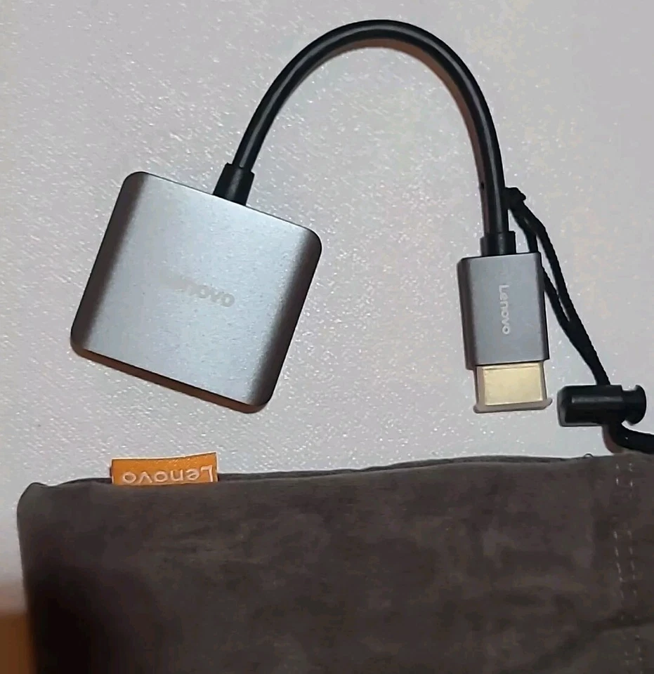 Adaptador Lenovo HDMI para VGA fêmea com áudio - Imagem 3 de 4