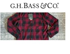 G.H. Bass  Co. Men's Wool Snaps Sherpa Lined Shirt Jacket F32