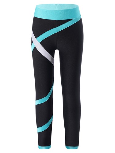 Kid Girl 2 Piece Tracksuit Crop Top With Athletic Leggings Set Dance Yoga Outfit - Picture 11 of 60