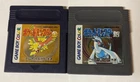 Nintendo Game Boy Lot of 2 - Pocket Monsters Kin & Gin - ATcx24