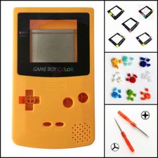 Nintendo Game Boy Color GBC Replacement Housing Shell Screen Yellow BUTTONS 