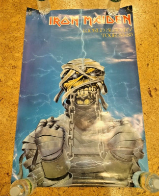 Iron Maiden World Slavery Tour 84-85 Poster 22 x 34