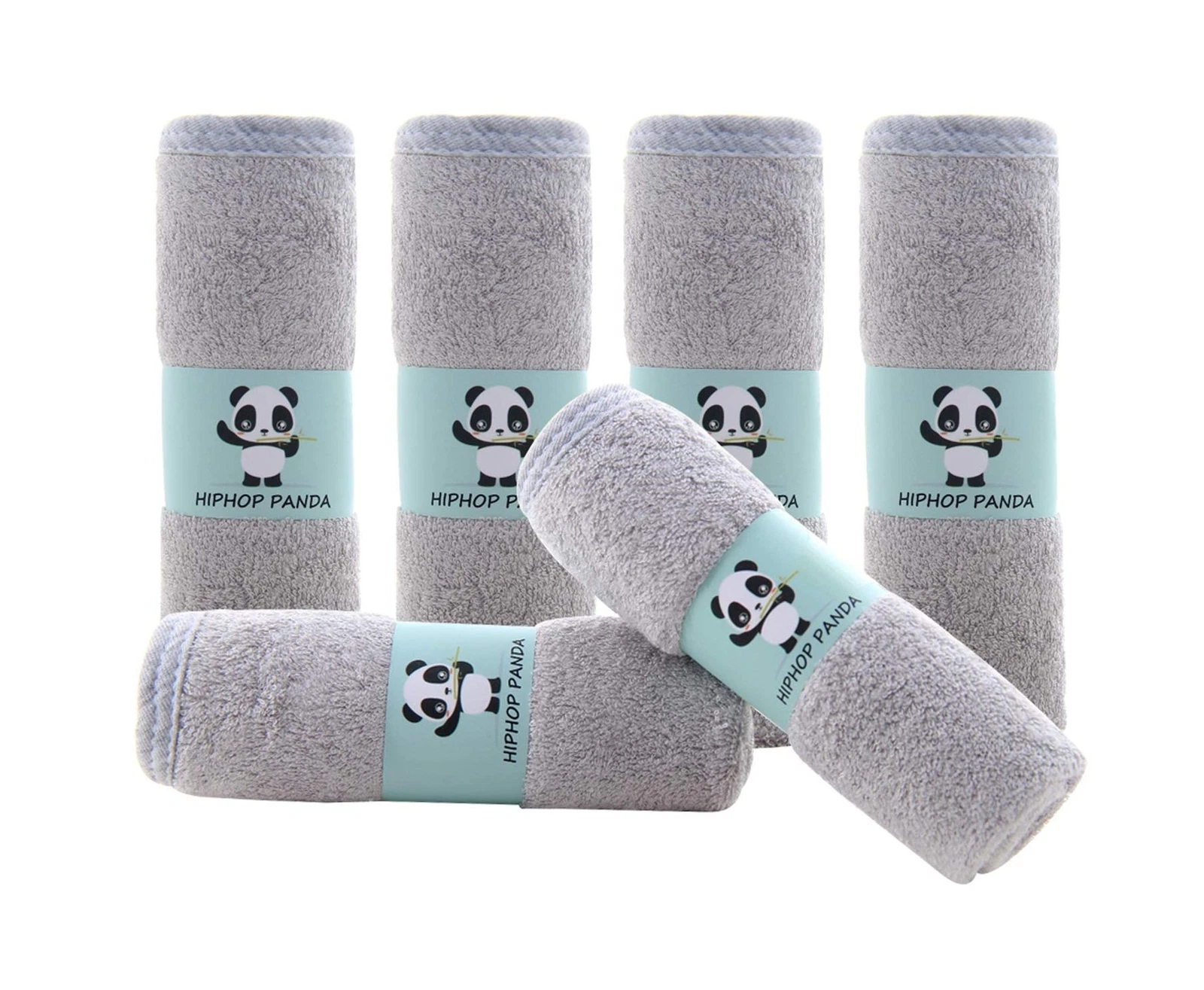 Hypoallergenic Bamboo Baby Wash Clothes - 2 Layer Ultra Soft Absorbent Bamboo...