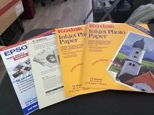 Lot of Assorted Brands of Ink Jet Photo Printer Paper