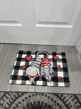 Placemats Plain Hearts Gnomes Love Valentine'S Day Set of 4, 12X18 Inch