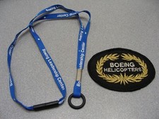 BOEING HELICOPTERS Vintage Patch & BOEING LEADERSHIP CENTER Lanyard!