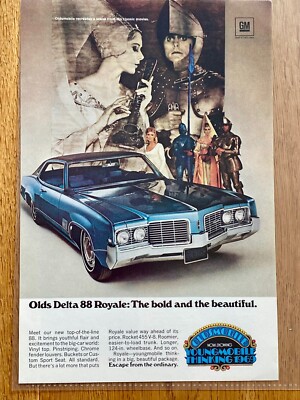 Oldsmobile Olds Delta 88 Royale Original 1969 Vintage Advert Werbung Reklame