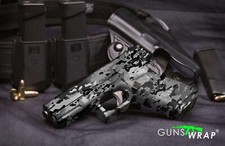 Camo Guns Wrap Skins Premium Vinyl Sticker Matte Pistol City