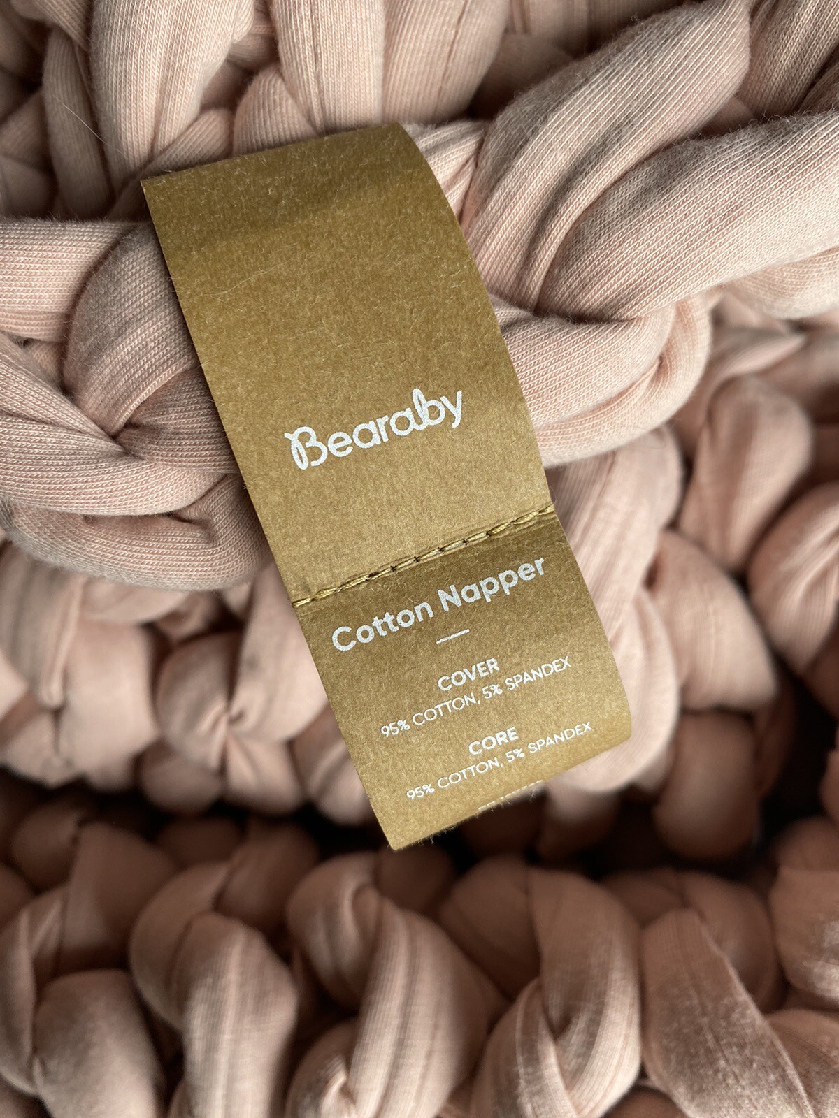 Bearaby Cotton Napper 15 Lb weighted Throw blanket Retail 249 Light