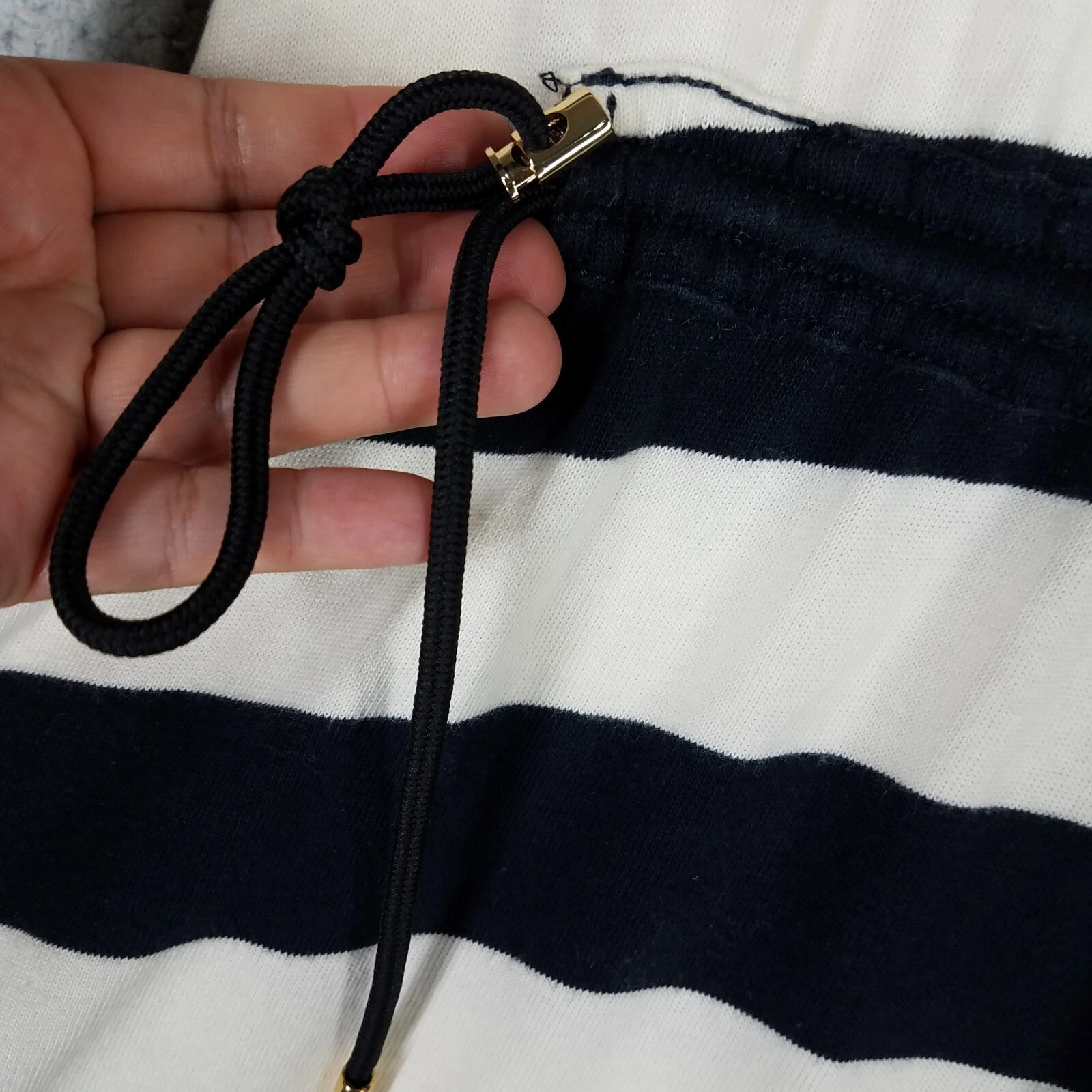 Abito Kate Spade donna medio righe casual viaggio resort nero bianco comodo