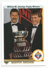 ANDY MOOG REJEAN LEMELIN 1990-91 UPPER DECK AW JENNINGS TPY CARD MINT CONDITION