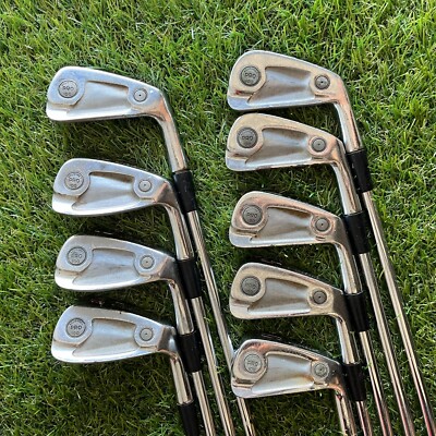 Titleist Acushnet Pro 100 Iron 2-PW Mens Steel Stiff Flex Right Jumbo Grips