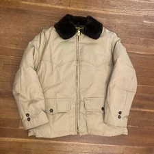 Vintage Golden Fleece Jacket Faux Fur (Stowaway Hood) Men’s Size 44 Talon Zipper