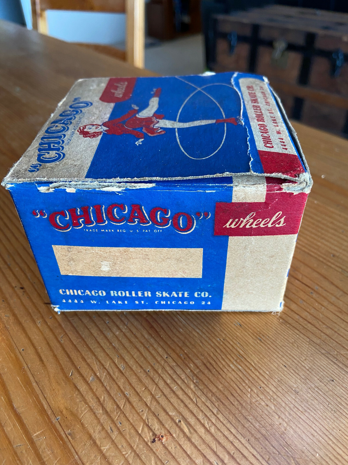 Vintage Wooden Chicago Roller Skate Wheels With Original Box NOS eBay