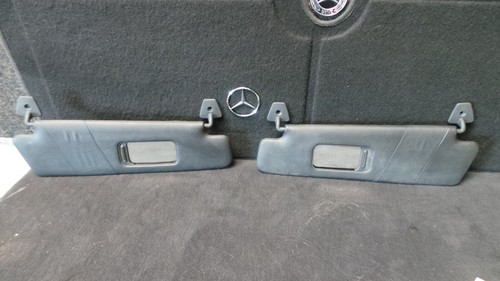 Y21-1 * Mercedes W170 R170 SLK Sonnenblende Schminkspiegel Schwarz 2xBlenden