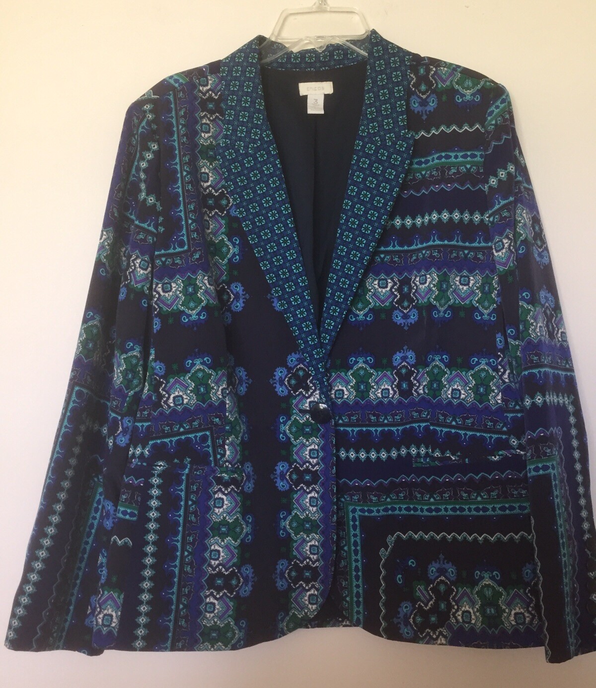 Chico’s Multicolor 1-Button Lined Blazer/Jacket W… - image 1