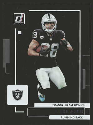2022 Donruss #285 Josh Jacobs Season Stat Line #/217 SN