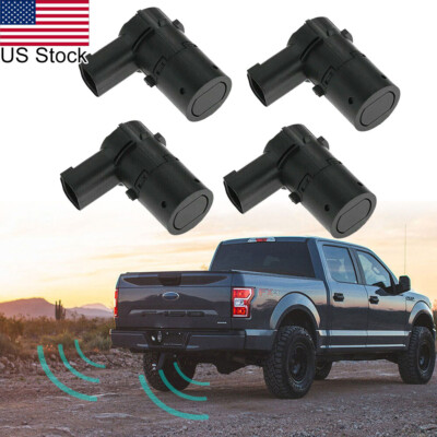 4pcs Black Backup Reverse Parking Assist Radar Sensor For Ford F-150 F-250 F-350