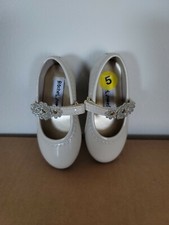 Rachel Shoes Evelyn Girls Dress Shoes Cream ivory Size 5m