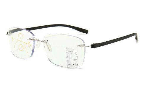 Randlose Lesebrille Gleitsichtbrille +1.00 +1.50 +2.00 +2.50 Dioptrien schwarz - Bild 1 von 10