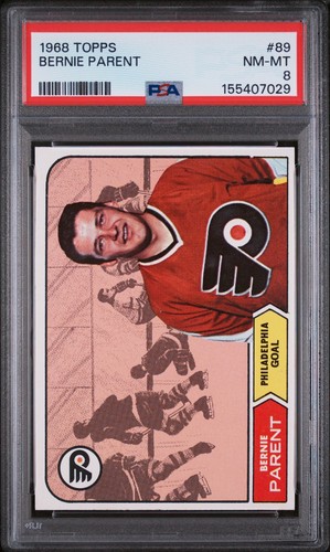 Bernie Parent #89 1968 Topps card