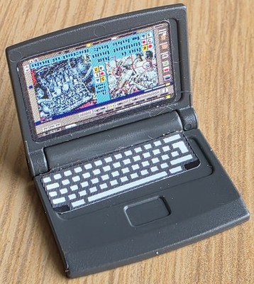Playmobil Laptop Computer Notebook klappbar Büro Polizei Zubehör Ersatzteil
