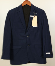 Calvin Klein Boys Formal Blazer Suit Jacket, 2-Button, Blue Size 18
