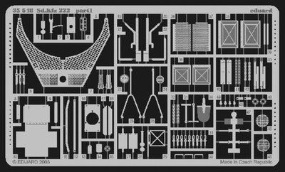 Eduard 35548 1/35 Sd.Kfz.222 Photo-Etch Set for Tamiya